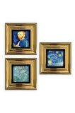 Van Gogh 3 lü Set Çerçeveli Taş Tablo