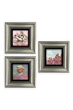 Van Gogh 3 lü Set Çerçeveli Taş Tablo