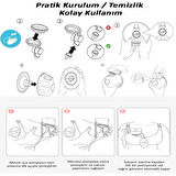 Otomatik Göğüs Pompası 2'li Set