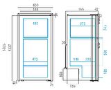 Vitrifrigo Buzdolabı/Dondurucu. Model DP2600i 170 Litre
