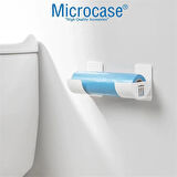 Microcase Sert ABS Plastik Çok amaçlı Mutfak Çöp Poşeti Rulo Streç Aluminyum Folyo Tutucu Organizer Set 1 Adet - GRİ AL4989