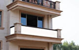 Ceylan Home Balkon Demiri Perdesi Bağcıklı Her Ölçüde Özel Dikim Krem