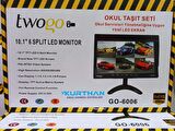 10 Inç 6 Kanallı 6 Kameralı Araç Monitörü Go-6006 Traktör Biçerdöver Ve Tüm Iş Makinelerine KAYIT YAPMAZ 12 VOLT