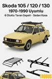 Skoda 105 / 120 / 130 1970-1990 Uyumlu 6 Oluklu Tavan Sepeti – Sedan Kasa
