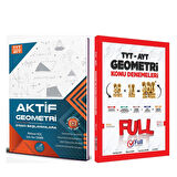 Aktif Öğrenme TYT AYT Geometri 0 dan Başlayanlara ve Full Matematik Konu Deneme Seti 2 Kitap