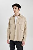 DeFacto Relax Fit Cepli Uzun Kollu Gömlek B3858AX24SPBG732