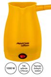 Awox Caffeen Türk Kahvesi Makinesi Elektrikli Cezve Sarı