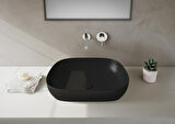 VitrA Outline 5993B483-0016 TV Çanak Lavabo, 63 cm, Mat Siyah