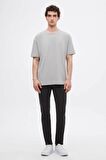 Comfort Gri %100 Pamuk T-shirt 6HC14ORT02006