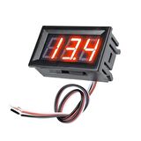 0.56 inç 0-30V 3 Kablolu DC Kırmızı Voltmetre