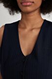 DeFacto Regular Fit Crop Basic Düz Düğmeli Blazer Yelek Z8526AZ24SPNV31