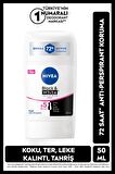 Nivea Kadın Stick Deodorant Black&white Invisible Clear 50ml, 72 Saat Anti-perspirant Ter Koruması