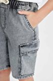 DeFacto Erkek Çocuk Jean Şort C0578A824HSNM18
