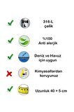 Çelik Italyan Zincir Kolye | Paslanmaz - 316l Çelik | Gümüş Renk | Hediye Paketi Yapılır