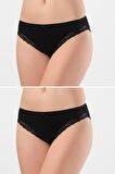 Türen Kadın Likralı Fistolu Bikini (2li Paket)