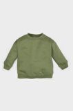 Erkek Bebek Bisiklet Yaka Basic Düz Sweatshirt