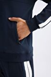 DeFacto Lacivert DeFactoFit Standart Fit Dik Yaka Yarım Fermuarlı Sporcu Sweatshirt D1953AX24AUNV146
