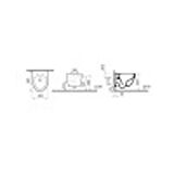 VitrA Sento 7747B003-0559 Rim-ex Asma Klozet, Kısa, 50 cm, Beyaz