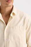 DeFacto Regular Fit Polo Yaka Gabardin Uzun Kollu Gömlek D4934AX24AUBG760