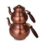 Dövme Bakır Eskitme Çaydanlık -3
