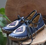 Lacivert Kadın Sandalet