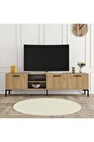 Mezza Aurora (metal Ayaklı) Tv Ünitesi Sepet Rengi 1596