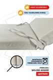 XPERMATE Fermuarlı Şezlong Minderi Su Geçirmez Kumaş Katlanır Şezlong Minderi Katlanabilir Plaj Minderi 60x180x5 Bej