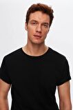 Ds Damat Slim Fit Siyah T-Shirt 4HC141996755M 4HC141996755M