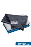  Pella Active 3'lü Mikrofiber Temizlik Bezi, Cam, Araba, Mutfak, Fiber Temizleme Bezi (40 X 60 Cm)