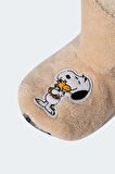 DeFacto Kadın Snoopy Düz Taban Ev Botu B1248AX23WNBG26