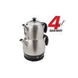 King P-315 2200 W Çelik 1.8 lt Elektrikli Çay Makinesi 