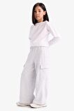 DeFacto Kız Çocuk Wide Leg Beli Lastikli Geniş Bol Paça Eşofman Altı D9251A825SPGR421