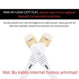 MN6 M112GM Flat Cat7 Kablo/3 METRE/10GBPS-600MHZ-RoHs Sertifikalı/Cat7 Ethernet Kablosu