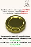 Twıst-Of20 Adet 70 mm Yarım Etek Gold Cam Kavanoz Kapağı (20li)