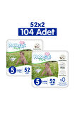 Paddlers Pure Bebek Bezi 5 Numara Junior 104 Adet 2'li Jumbo Set
