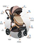 Joell KD-1712 Truva 3 Çift Yönlü Travel Sistem Bebek Arabası