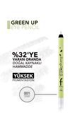 Flormar Uzun Süre Kalıcı Yoğun Pigmentli Green Up Mat Bitişli Vegan Göz Kalemi-001 Cloudy- 8682536079662