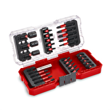 Orijinal Einhell S-CASE 28 parça darbeye dayanıklı bits uç seti - 49108703