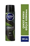 Nivea Men Erkek Sprey Deodorant Deep Dimension Amazonia 150ml, 48 Saat Anti-perspirant Ter Koruması