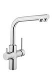 Artema Split A42144 Dual-Flow Eviye Mutfak Bataryası, Krom