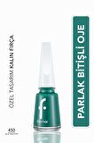 Flormar Klasik Parlak Bitişli Yüksek Pigmentli Oje - Nail Enamel -450 Blue Industry New- 8682536036122