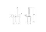 VitrA Base 800 A4408736 Tuvalet Fırçalığı, Mat Siyah