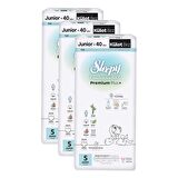 Sleepy Bio Natural Premium Plus Avantajlı Paket Külot Bez 5 Numara Junior 120 Adet