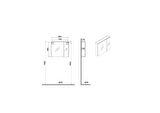 VitrA Mia 67705 Asimetrik Dolaplı Ayna, Parlak Antrasit, 80 cm