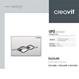 Creavit Ufo Gömme Rezervuar Kumanda Paneli GP1004