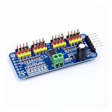 PCA9685 16 Kanal 12 Bit PWM - Servo Motor Sürücü Kontrol Devresi I2C Modülü