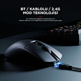 Rampage ZENITH PRO 4K 26000 DPİ Kablosuz Siyah Gaming Mouse