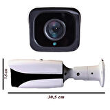 15 Kameralı Set - Hareket Algılayan Gece Görüşlü 4 Array Ledli 5MP Sony Lensli 1080P Metal Kasa Güvenlik Kamerasi Seti 3004