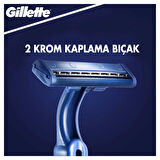 Gilette Blue 2 20'li Çift Bıçaklı Tüm Cilt Tipleri İçin Kullan At Tıraş Bıçağı