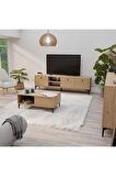 Mezza Vision Tv Ünitesi - Orta Sehpa - Konsol Seti Sepet - Yunus Set 1364-2092-1684